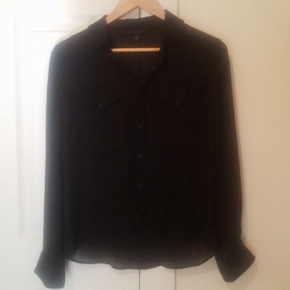 Career lightweight blouse in black - Picture 1 of 6